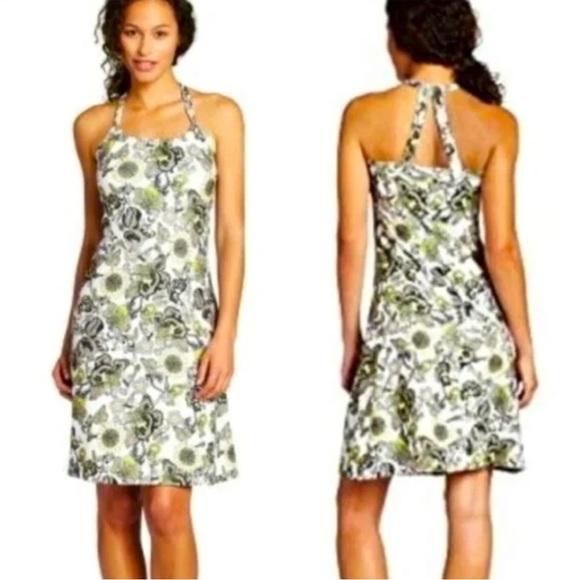 Prana Dresses & Skirts - Prana Quinn Outdoor Dress Floral Sunflower Built In Shelf Bra Medium